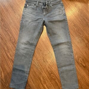 AG Everett Slim Straight 31R Gray Denim Jeans
